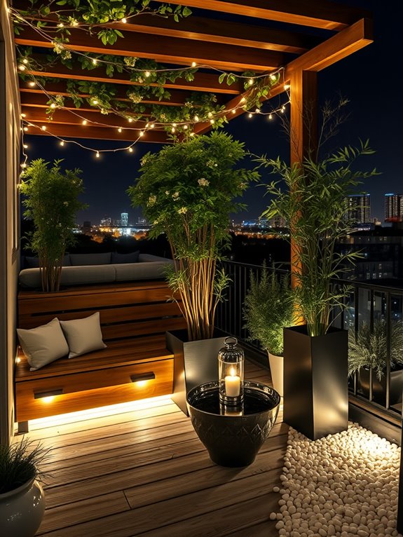 mesmerizing nighttime garden illumination