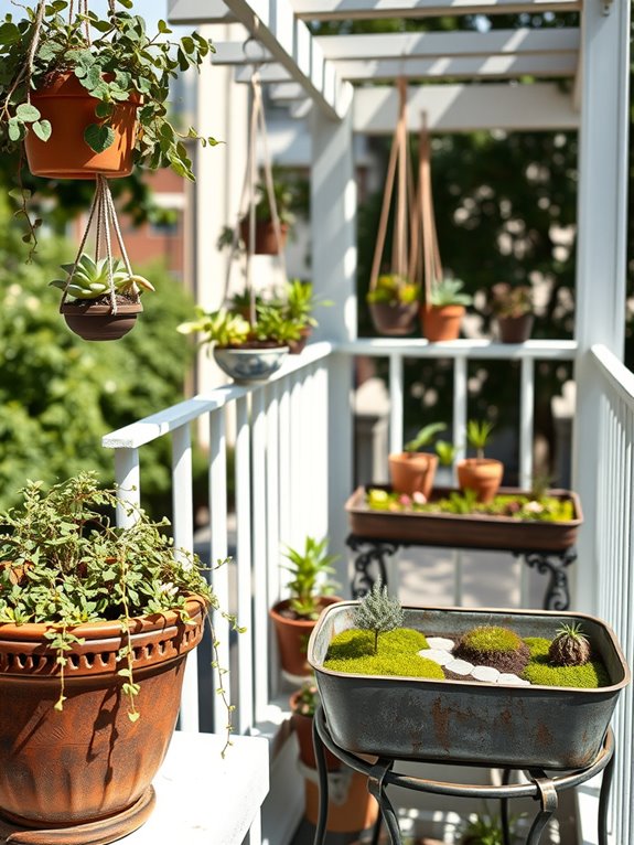 miniature garden container selection
