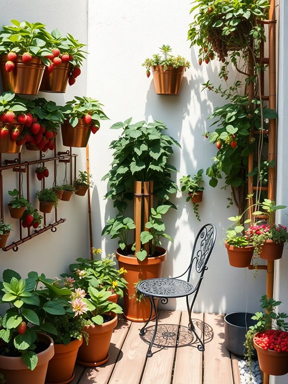 mixed berry garden design