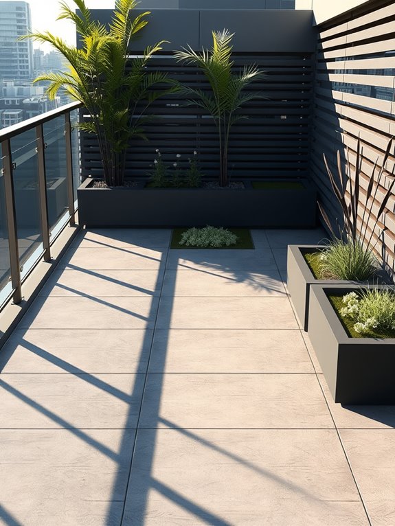 modern concrete pathway design