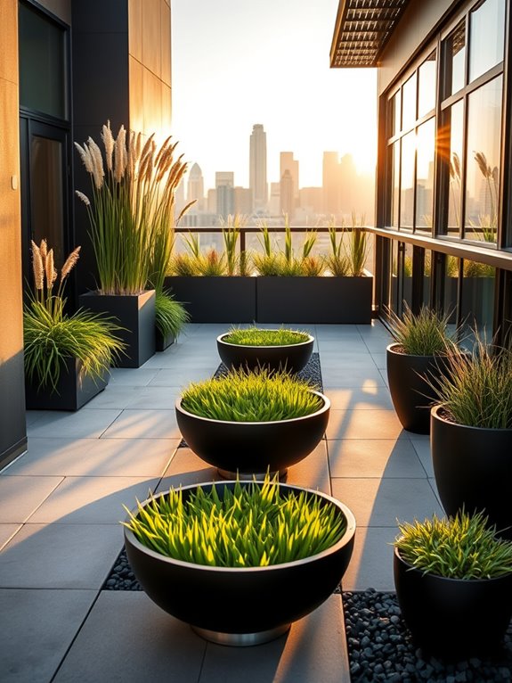 modern minimalist grass design