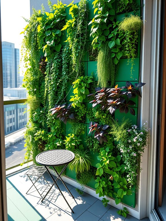 modular vertical garden installation
