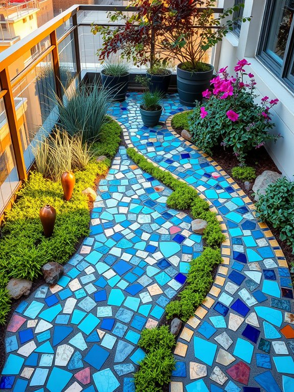 mosaic garden path design