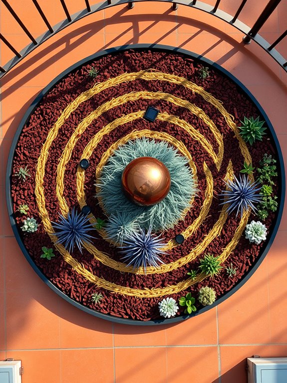 mulch mandalas garden design