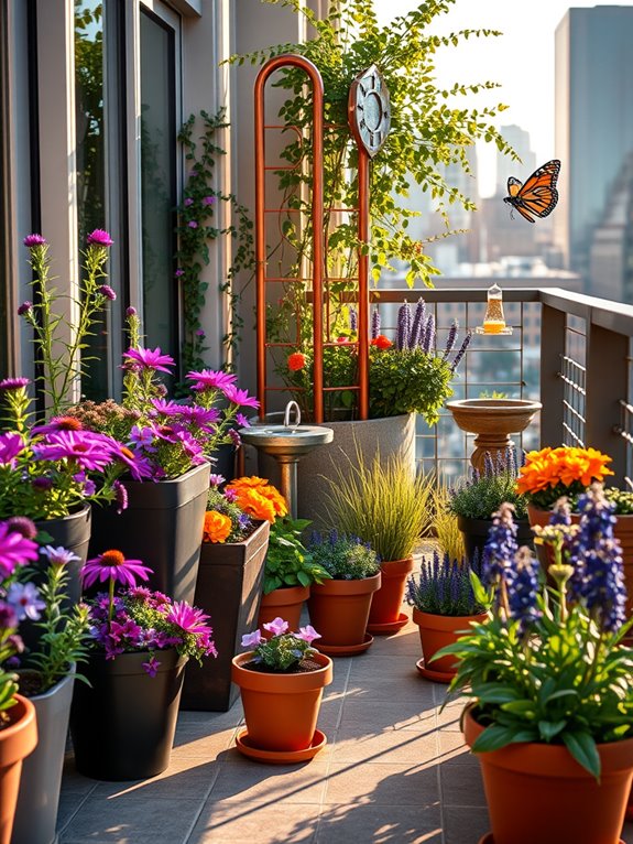 native blooms attract wildlife