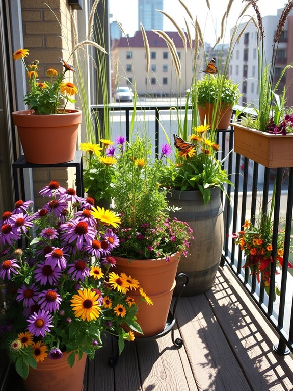 native wildflower container gardens