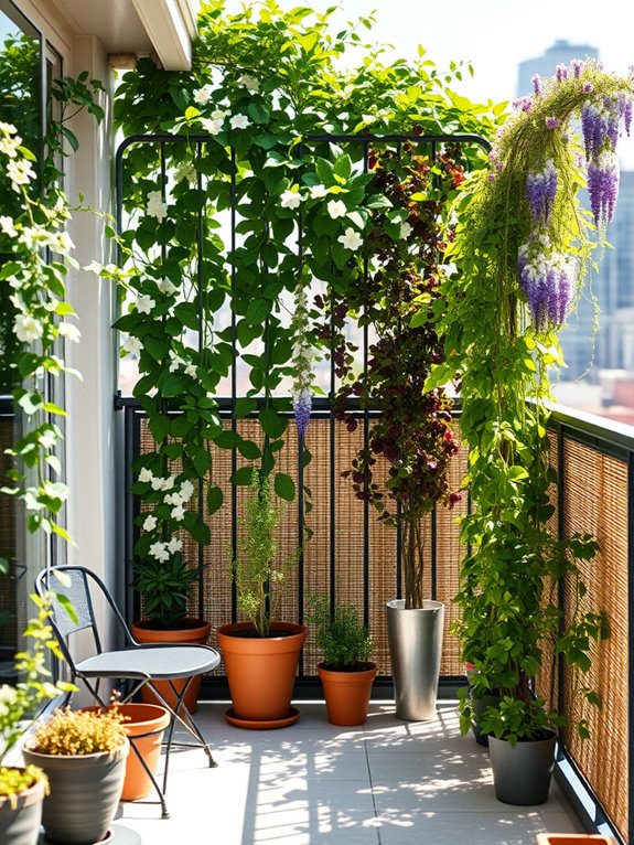 natural climbing plant privacy