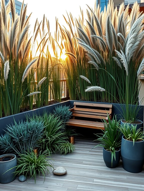 natural ornamental grass screen