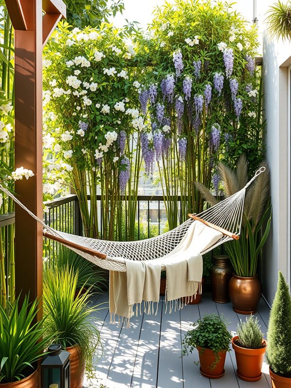 natural plant privacy screen