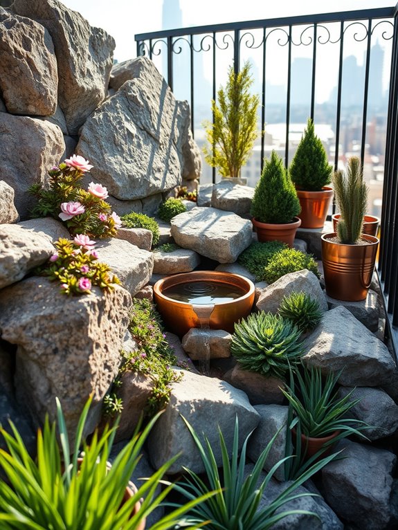 natural rock garden design