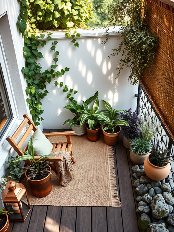 natural seating area transformation