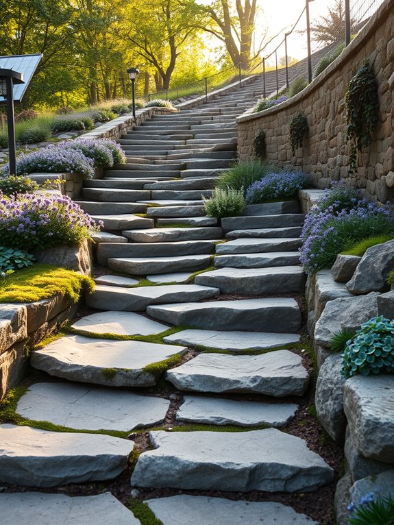 natural stone pathway design