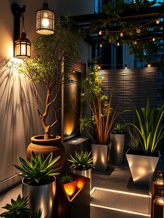 nighttime garden lighting techniques