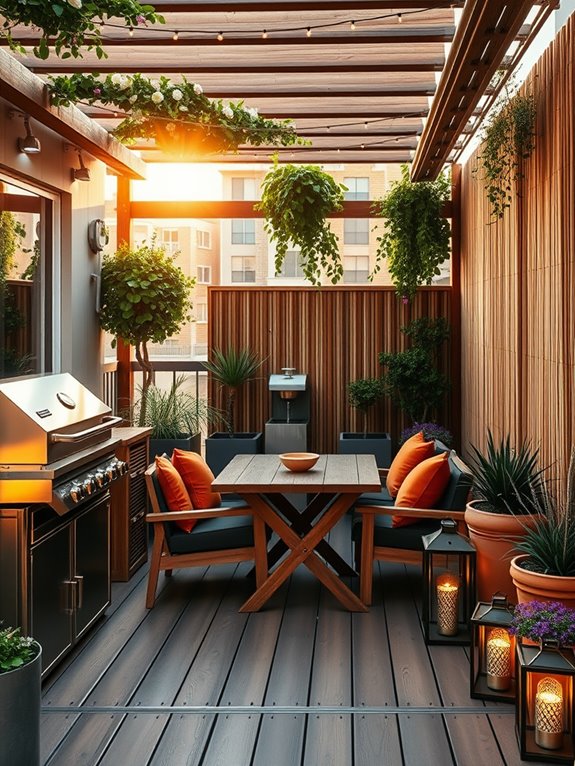 outdoor cooking entertainment oasis