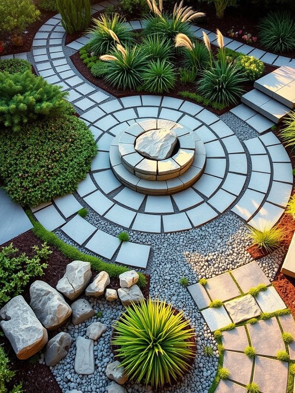 outdoor sanctuary with hardscaping