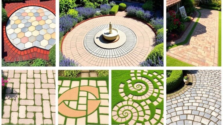 patterned paving garden designs