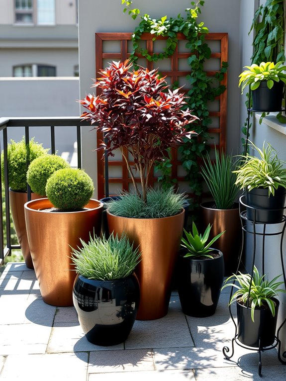 permanent container garden design