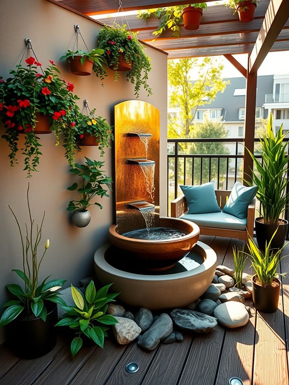 pet friendly water feature garden