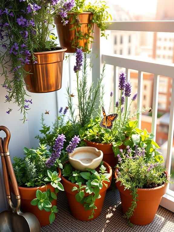 pollinator friendly herb garden design