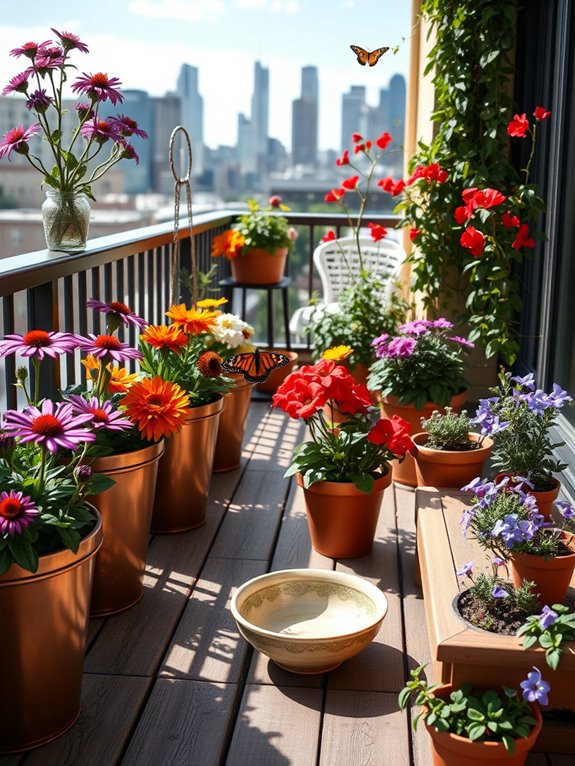 pollinator friendly native flower garden
