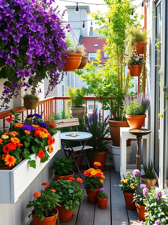 pollinator friendly outdoor kitchen garden