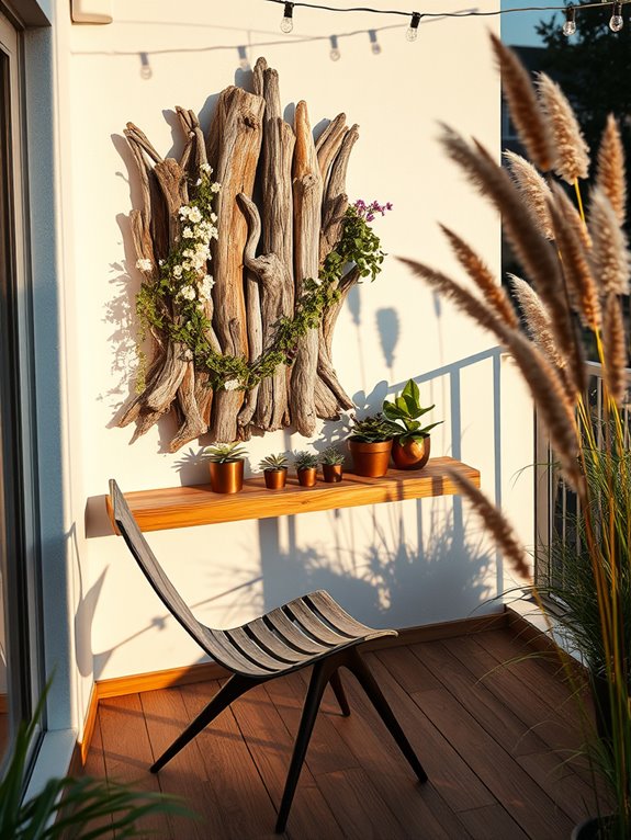 reclaimed wood garden sculptures