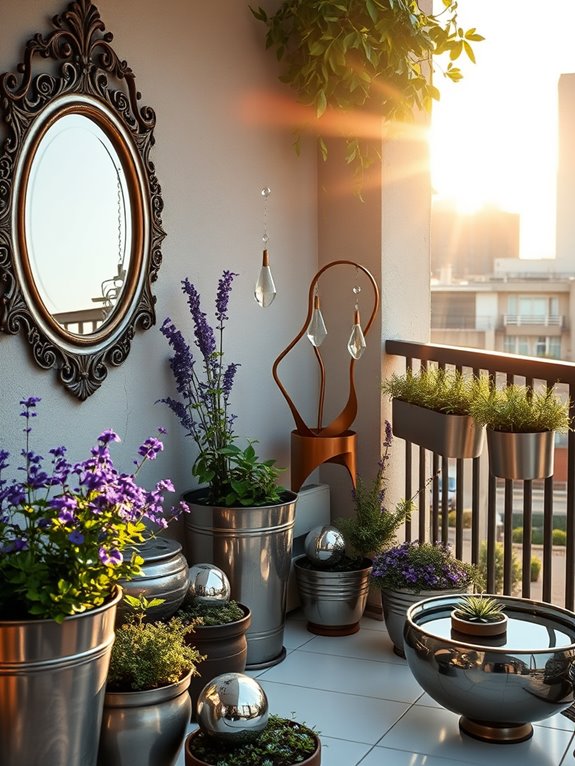 reflective garden design elements