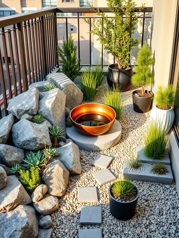 rock gardens with plants