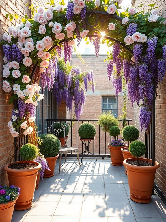 romantic garden archway design