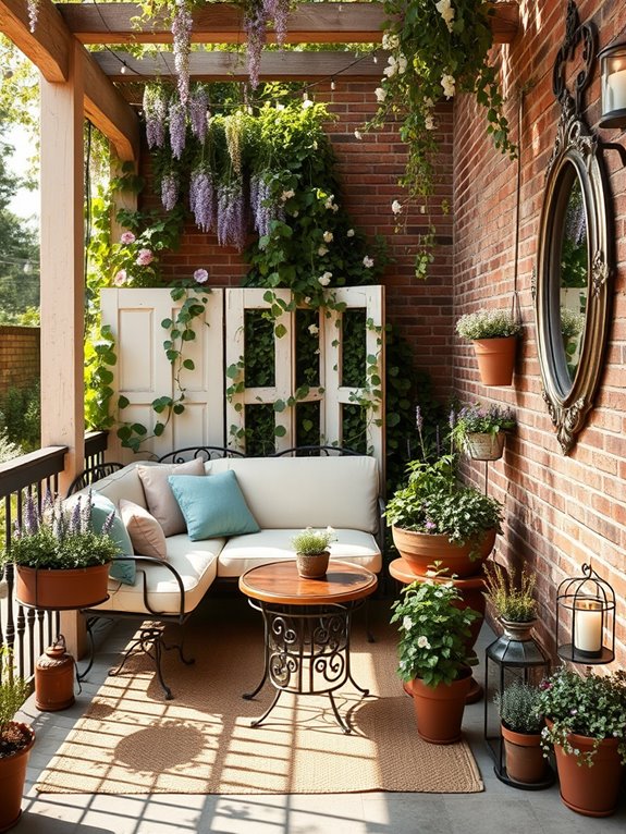romantic intimate patio layout