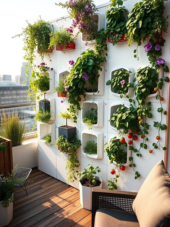 rooftop vertical garden installation