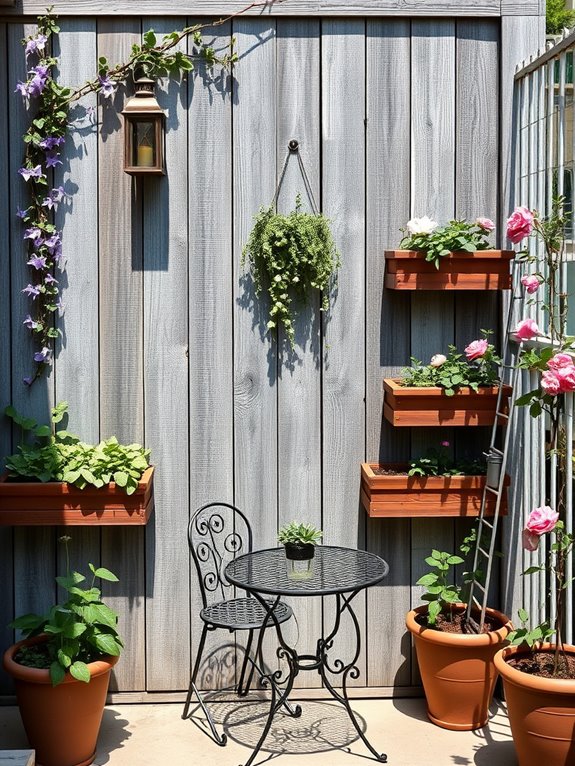 rustic reclaimed wood fence