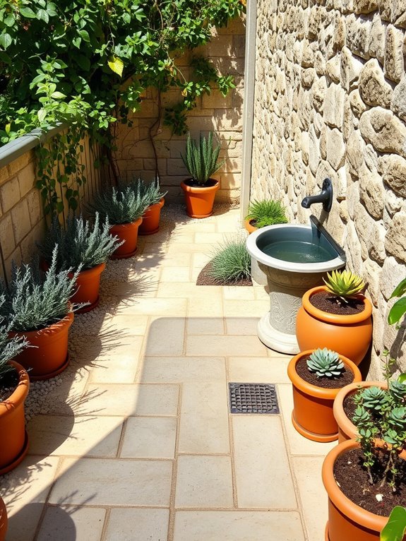rustic stone garden pathways