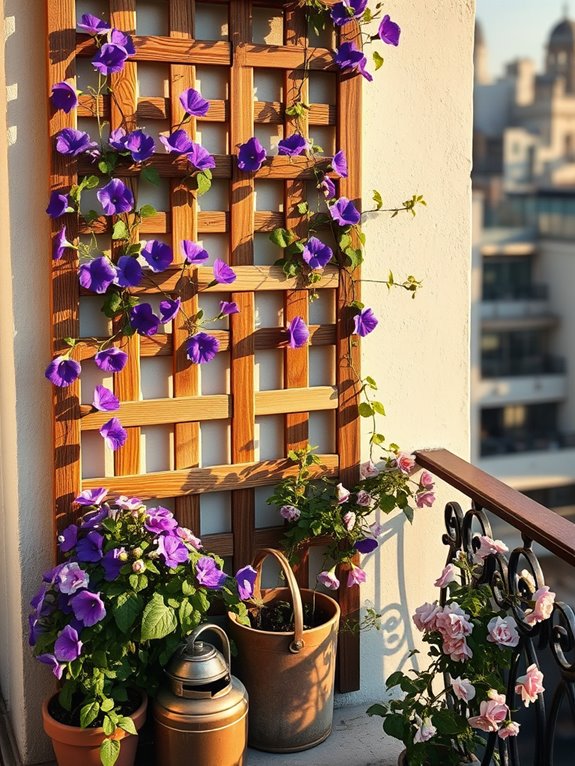 rustic tool handle trellis design