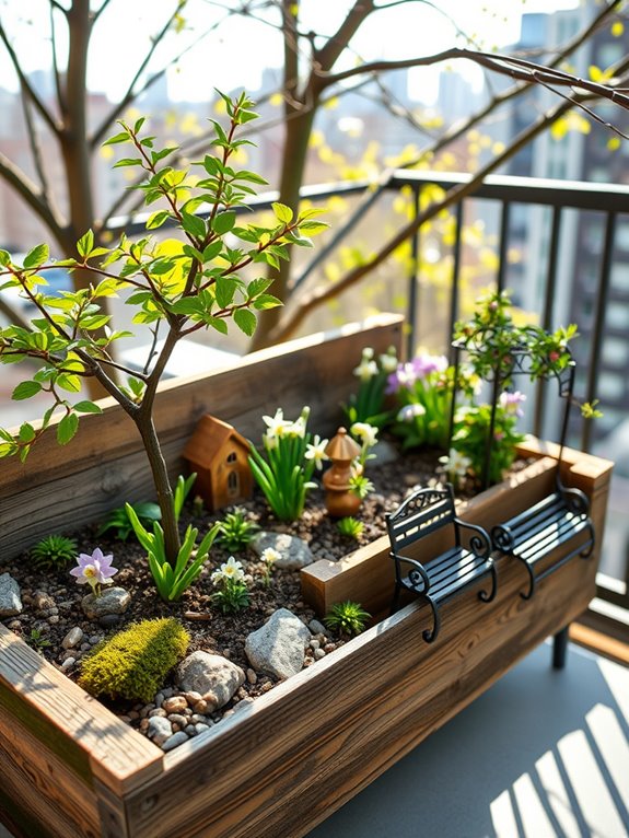 seasonal miniature garden updates