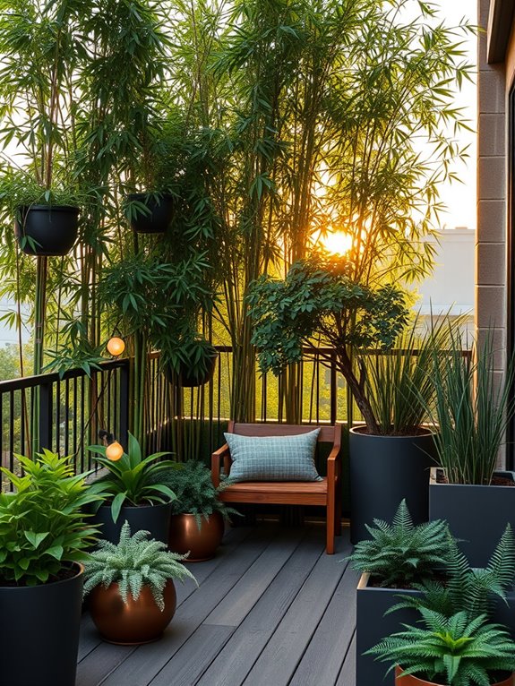 secluded natural privacy screens