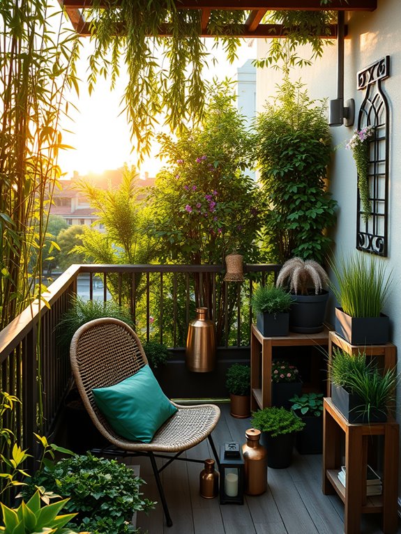 secluded sanctuary through landscaping