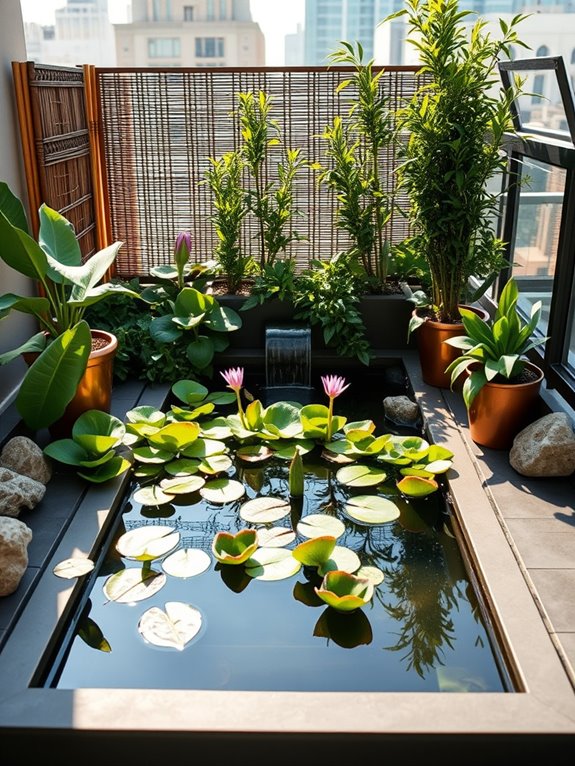 serene aquatic edible oasis