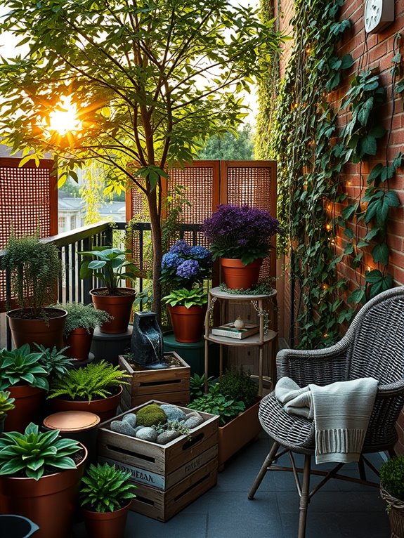 serene shaded garden retreat