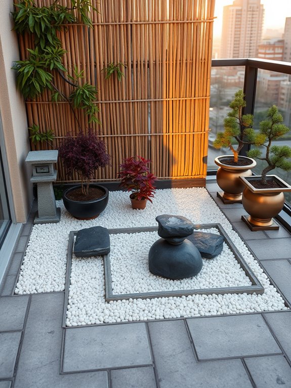 serene zen rock garden