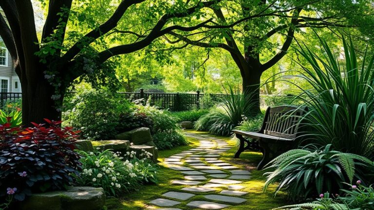 shade loving garden retreats