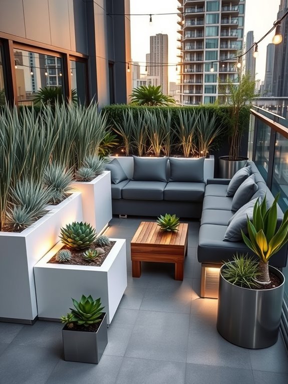 sophisticated modular outdoor living