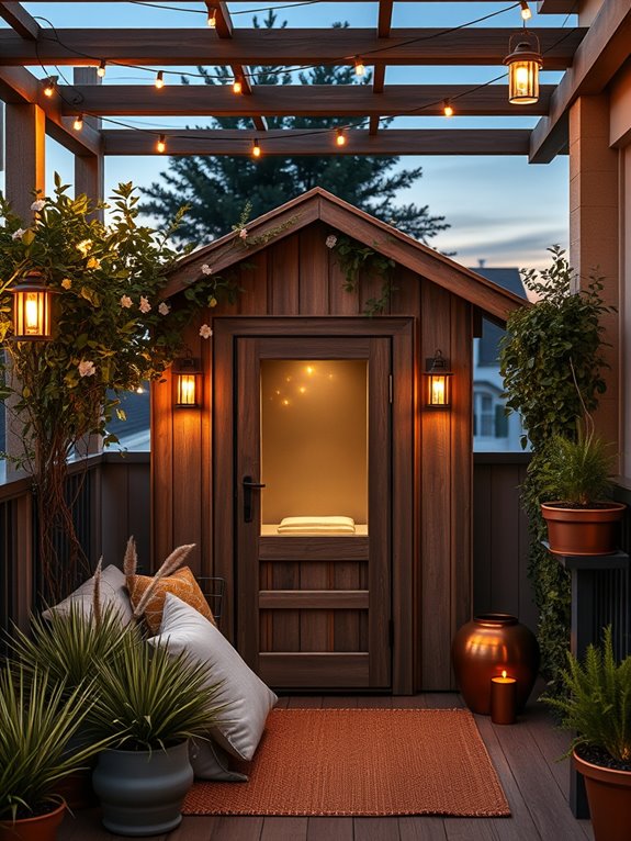 sophisticated outdoor cinema design