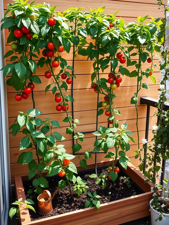 spacing ensures healthy tomatoes
