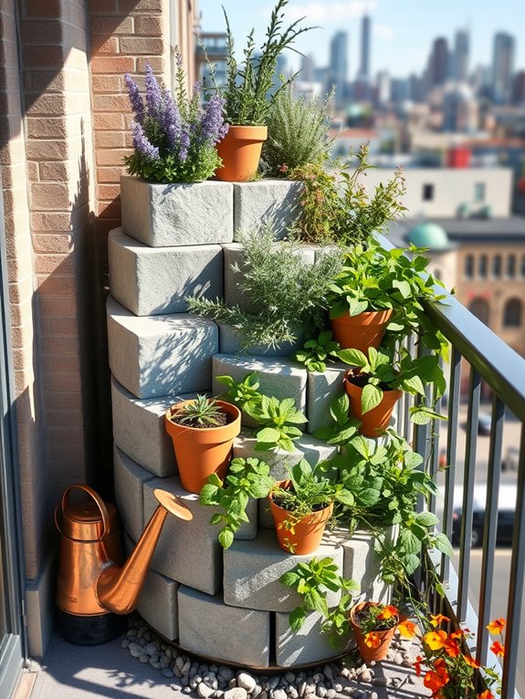 spiral garden herb design