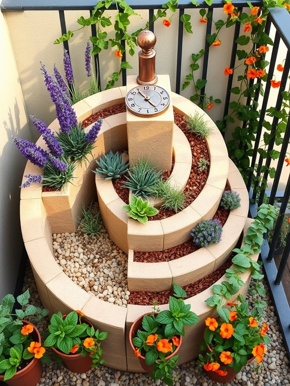 spiral herb garden design