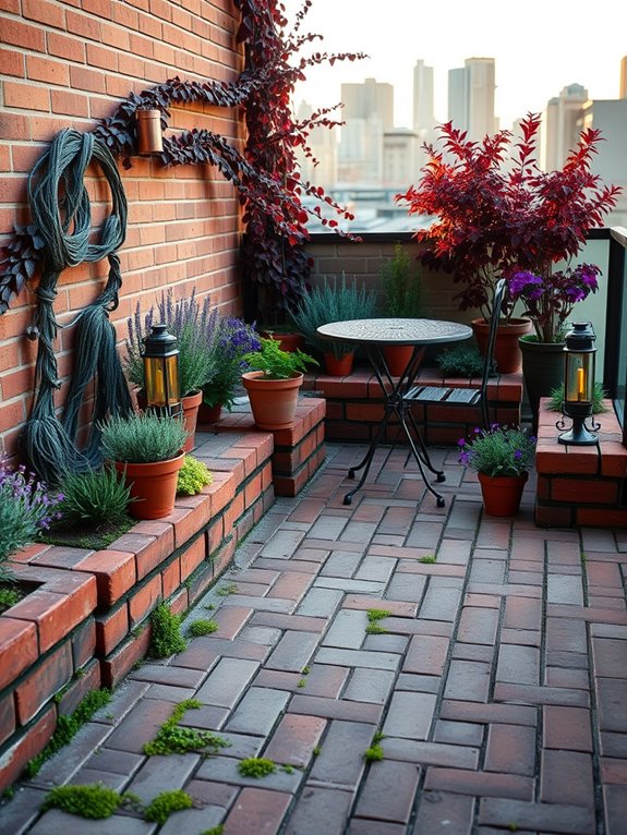 sustainable brick garden design