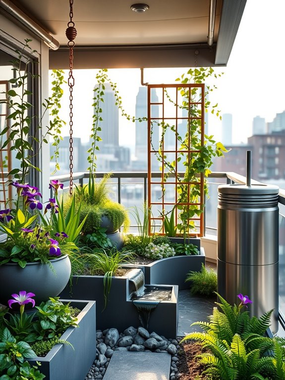 sustainable rain garden creation
