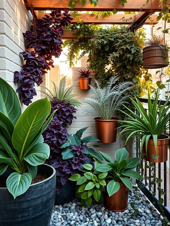 textural garden design elements