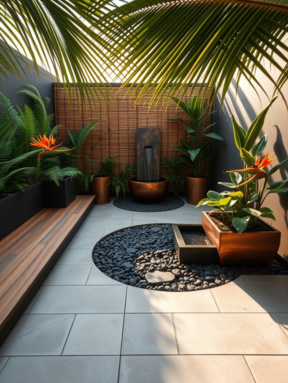 textural hardscape material harmony